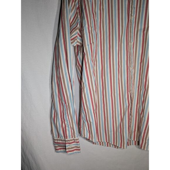 J. Crew Mens Slim Untucked Button Down Shirt XL Organic cotton poplin stretch - Picture 5 of 6